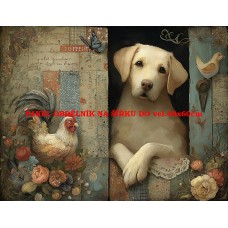 Látkový panel  kolekce NA FARMĚ  594-50