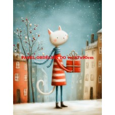 Látkový panel VÁNOČNÍ 578-247