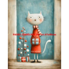 Látkový panel VÁNOČNÍ 578-249