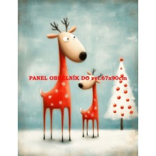 Látkový panel VÁNOČNÍ 578-257