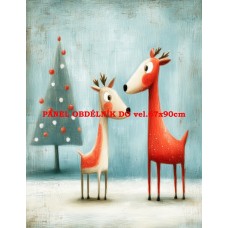 Látkový panel VÁNOČNÍ 578-258