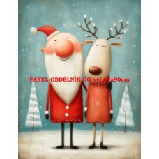 Látkový panel VÁNOČNÍ 578-271 Látkový panel VÁNOČNÍ 578-271