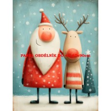 Látkový panel VÁNOČNÍ 578-272