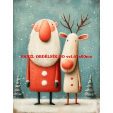 Látkový panel VÁNOČNÍ 578-274