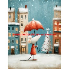 Látkový panel VÁNOČNÍ 578-279