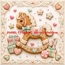 BAVLNĚNÝ PANEL  10x10 cm VAF611