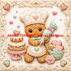 BAVLNĚNÝ PANEL  10x10 cm VAF615
