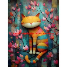 Látkový panel kolekce COLORFUL - KOČIČÍ SNY 590-155