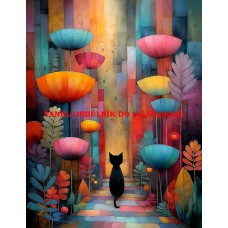 Látkový panel kolekce COLORFUL - KOČIČÍ SNY 590-159 Látkový panel kolekce COLORFUL - KOČIČÍ SNY 590-159