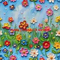 Látkový panel či metráž kolekce COLORFUL - KVĚTINY 590-276 Látkový panel či metráž kolekce COLORFUL - KVĚTINY 590-276