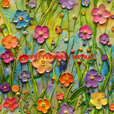 Látkový panel či metráž kolekce COLORFUL - KVĚTINY 590-277 Látkový panel či metráž kolekce COLORFUL - KVĚTINY 590-277