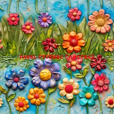 Látkový panel či metráž kolekce COLORFUL - KVĚTINY 590-279 Látkový panel či metráž kolekce COLORFUL - KVĚTINY 590-279