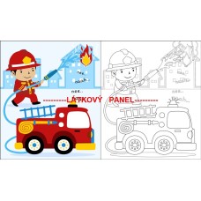 BAVLNĚNÁ LÁTKA - panel 18x30 cm  FLP720