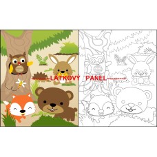 BAVLNĚNÁ LÁTKA - panel 18x30 cm  FLP716