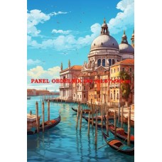 BAVLNĚNÝ PANEL Benátky 18x25 cm zpf759