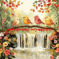 bavlněný panel 25x25 cm  flp671