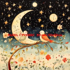 bavlněný panel 25x25 cm  flp673