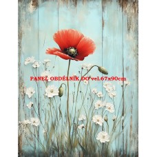 BAVLNĚNÝ PANEL 19x25 cm  kve470