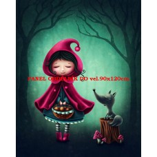 Látkový panel kolekce POHÁDKOVÉ ELENKY - ČERVENÁ KARKULKA 196-1 Látkový panel kolekce POHÁDKOVÉ ELENKY - ČERVENÁ KARKULKA 196-1