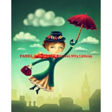 Látkový panel kolekce POHÁDKOVÉ ELENKY - MARRY POPPINS 196-100 Látkový panel kolekce POHÁDKOVÉ ELENKY - MARRY POPPINS 196-100