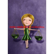 Látkový panel  kolekce ZNAMENÍ - VÁHY  196-109