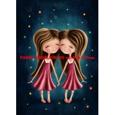 Látkový panel  kolekce ZNAMENÍ - BLÍŽENCI  196-119