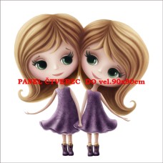 Látkový panel kolekce ZNAMENÍ - BLÍŽENCI 196-200