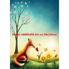Látkový panel  kolekce POHÁDKOVÉ ELENKY - LIŠKA   196-57