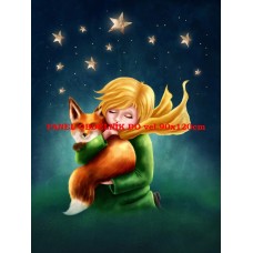 Látkový panel  kolekce POHÁDKOVÉ ELENKY - MALÝ PRINC  196-6