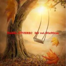 Látkový panel kolekce POHÁDKOVÉ ELENKY  - HOUPAČKA 196-80