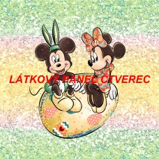 Látkový panel - kolekce POHÁDKOVÁ VELIKONOČNÍ 285-87 Látkový panel - kolekce POHÁDKOVÁ VELIKONOČNÍ 285-87