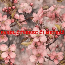 Látkový panel či metráž kolekce KVĚTINY 300-122 Látkový panel či metráž kolekce KVĚTINY 300-122