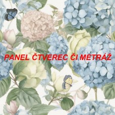 Látkový panel  či metráž kolekce KVĚTINY  300-142
