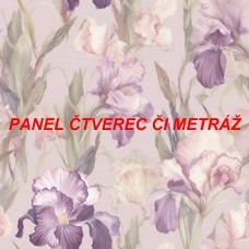 Látkový panel  či metráž kolekce KVĚTINY  300-153