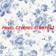 Látkový panel  či metráž kolekce KVĚTINY  300-179