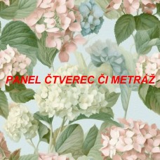 Látkový panel  či metráž kolekce KVĚTINY  300-183