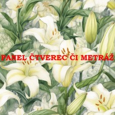 Látkový panel či metráž kolekce KVĚTINY 300-33 Látkový panel či metráž kolekce KVĚTINY 300-33