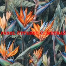 Látkový panel či metráž kolekce KVĚTINY 300-51 Látkový panel či metráž kolekce KVĚTINY 300-51