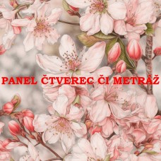 Látkový panel či metráž kolekce KVĚTINY 300-55 Látkový panel či metráž kolekce KVĚTINY 300-55