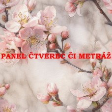 Látkový panel  či metráž kolekce KVĚTINY  300-6