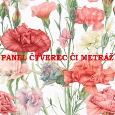 Látkový panel či metráž kolekce KVĚTINY 300-85 Látkový panel či metráž kolekce KVĚTINY 300-85