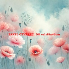 Látkový panel kolekce KVĚTINY 309-1115
