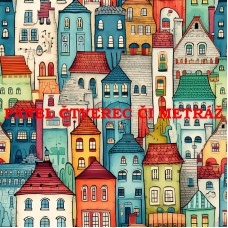 Látkový panel či metráž kolekce KRAJINA, DŮM 311-425 Látkový panel či metráž kolekce KRAJINA, DŮM 311-425