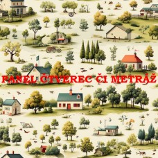 Látkový panel  či metráž kolekce  KRAJINA, DŮM 311-67