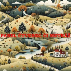 Látkový panel  či metráž kolekce  KRAJINA, DŮM 311-72