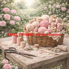 Látkový panel kolekce SEWING ROMANCE COLLECTION 313b-32 Látkový panel kolekce SEWING ROMANCE COLLECTION 313b-32