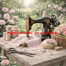 Látkový panel kolekce SEWING ROMANCE COLLECTION 313b-34 Látkový panel kolekce SEWING ROMANCE COLLECTION 313b-34