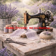 Látkový panel kolekce SEWING ROMANCE COLLECTION 313b-35 Látkový panel kolekce SEWING ROMANCE COLLECTION 313b-35