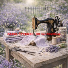 Látkový panel kolekce SEWING ROMANCE COLLECTION 313b-39 Látkový panel kolekce SEWING ROMANCE COLLECTION 313b-39