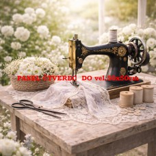 Látkový panel kolekce SEWING ROMANCE COLLECTION 313b-45 Látkový panel kolekce SEWING ROMANCE COLLECTION 313b-45